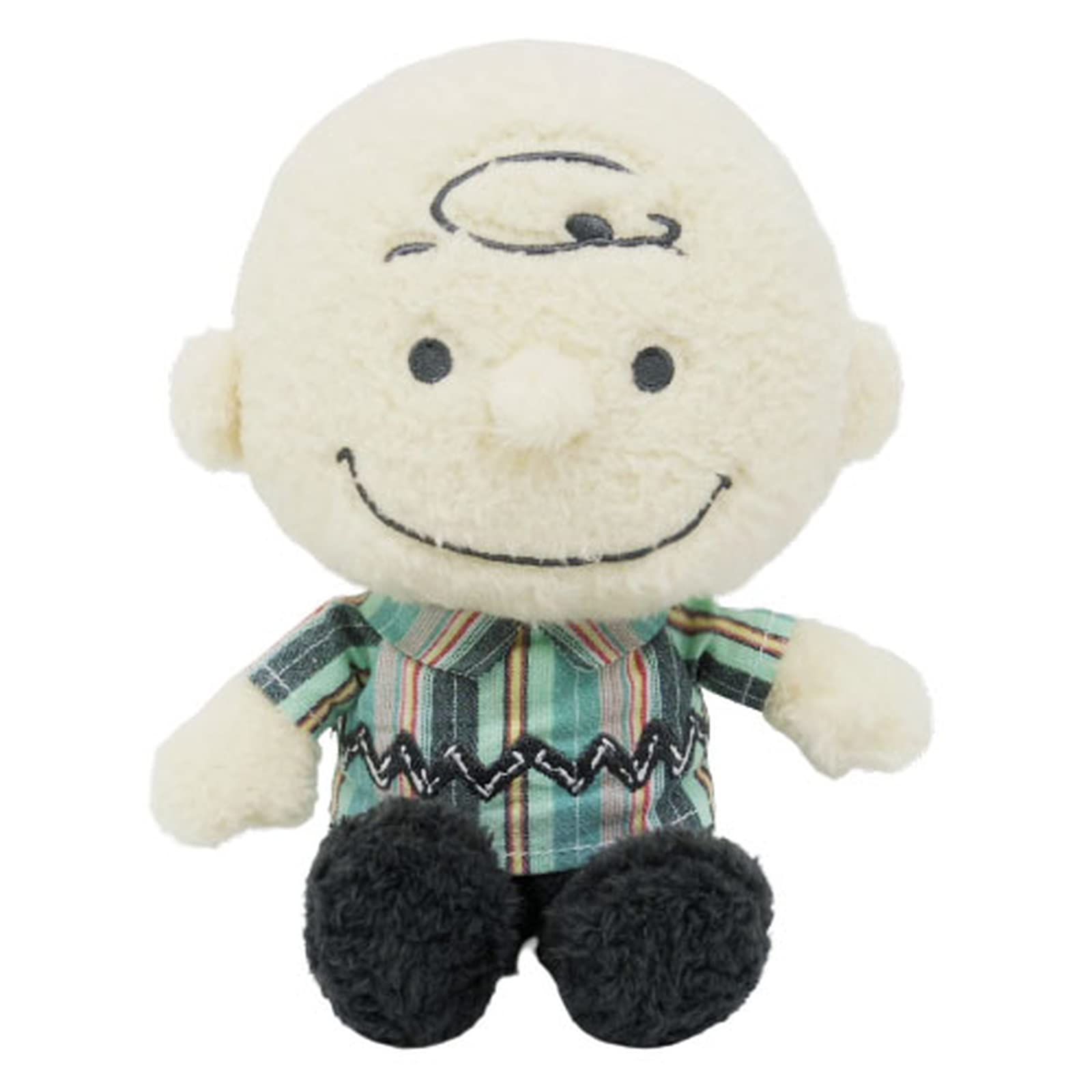 

Nakajima Corporation Peanuts Mint Stripe Charlie Brown Small Plush Toy 184405-23