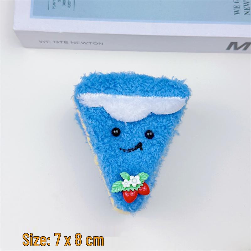 

Colorful Cartoon Sandwich Pendant Keychain Toy - Cute Bag or Backpack Accessory Finished With Hanging Hole синій