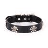 Punk Style Dog Collar With Skull Decoration Soft Leather Material Suitable For Dogs Of All Sizes Available In Multiple Colors