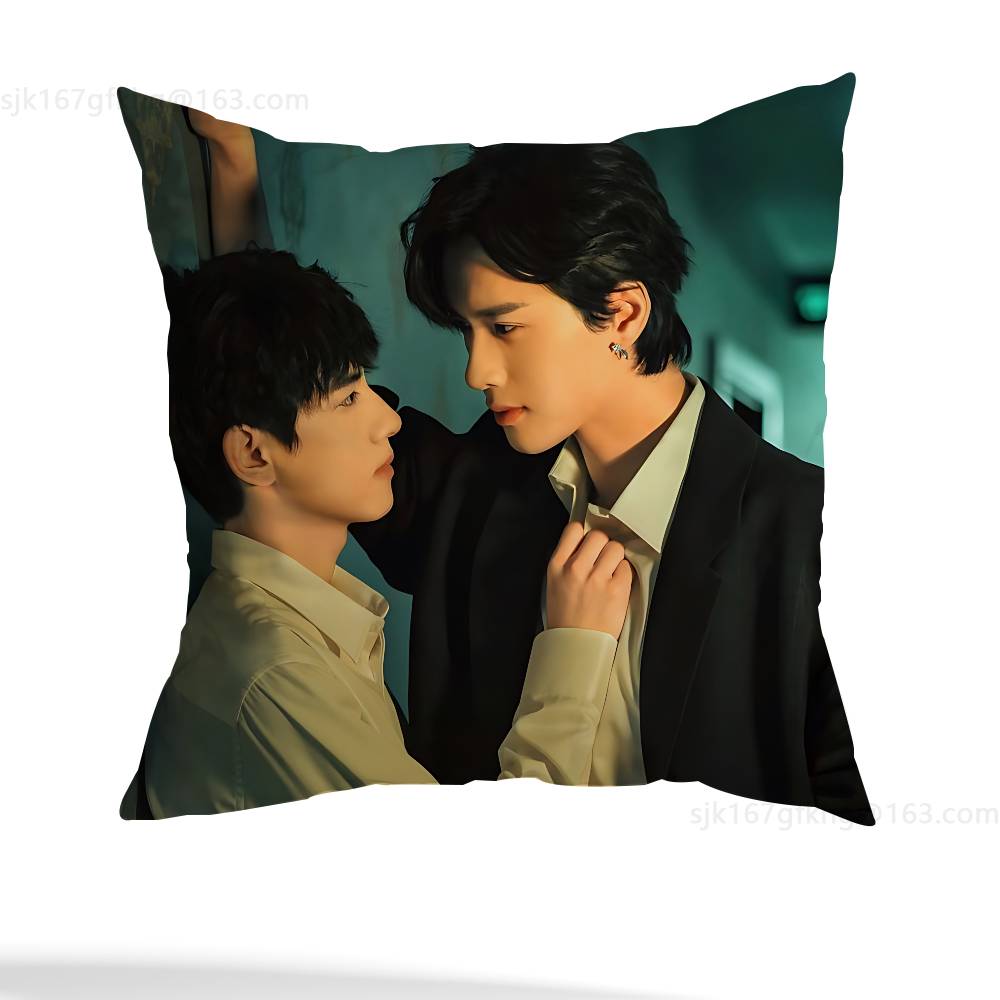 Revenged Love Pillow Case Square Double-Sided Printing Short Plush Sofa Cushion Cover Bedroom Bedside Pillow