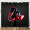 Curtains Sports Football Baseball Dark Wind Curtains Bedroom Non-Perforated Blackout Curtains