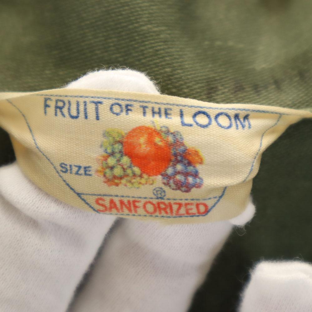 FRUIT OF THE LOOM 60s Vintage 13 Button Long sleeve Military shirt M Men's Used