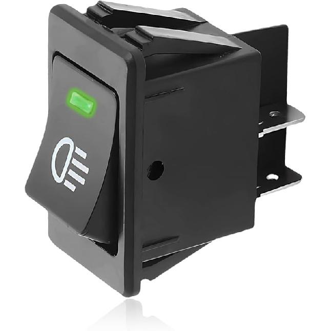 Fog Light Toggle Rocker Switch, 12V 35A 4 Pin SPST ON Off LED Fog Light Rocker Switches, Universal Automotive Rear Front Fog Lamp Toggle Switch for