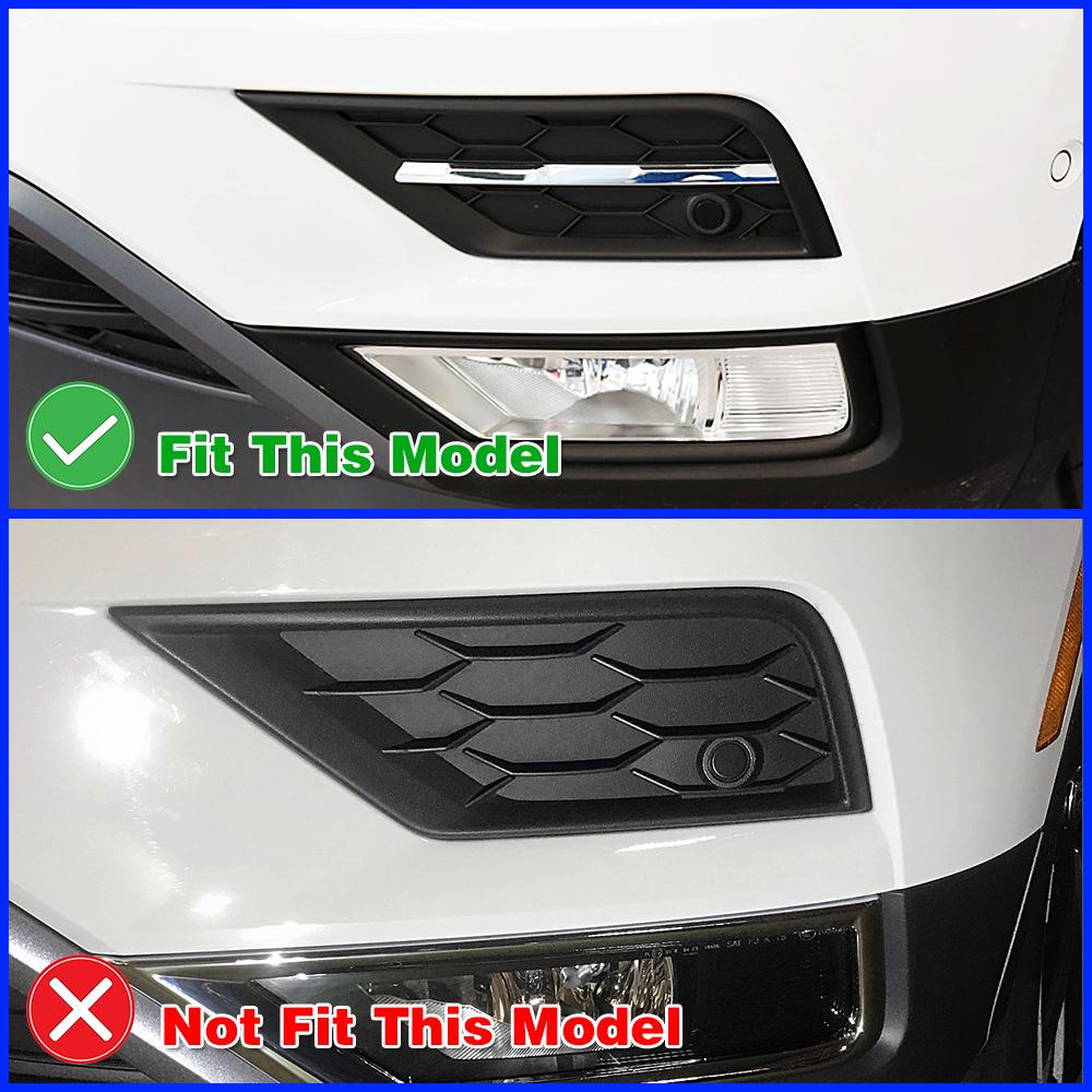 Pentru Volkswagen VW Tiguan MK2 2017- Lampa de ceață față cromată pentru acoperiș pentru faruri de ceață, cadru ABS exterior