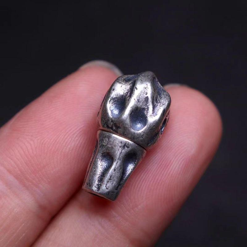 

Original Sterling Silver 92 500 Fragrant Seed Tee Buddha Head Diamond Star Moon Bodhi Bracelet Long String DIY Carrying Strap Wenwan Accessories 18.5*9*10mm