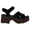 UGG New Heights Ankle Strap with Platform Size US 7 1167475 Sandals/Mules Heels, Women's, Black, (24.0cm), [Used]