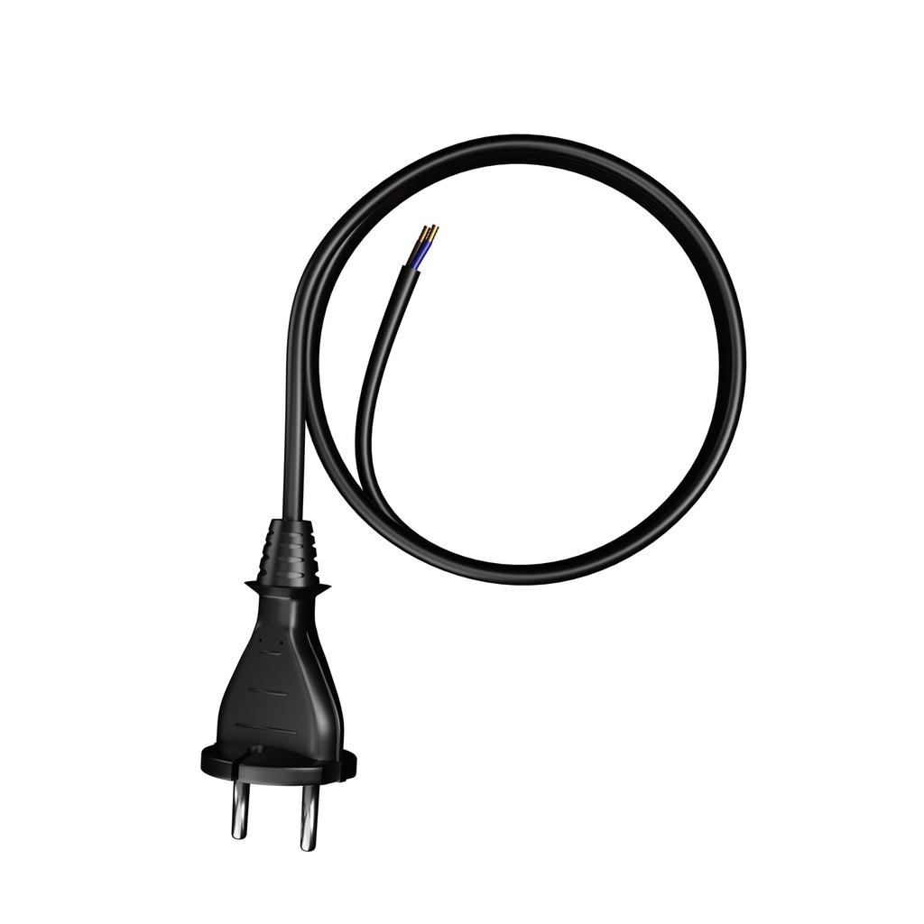 Kabel Zasilający Gumowy Z Wtyczką Prostą 4,5M 2X1,5Mm2 Typ E 16A