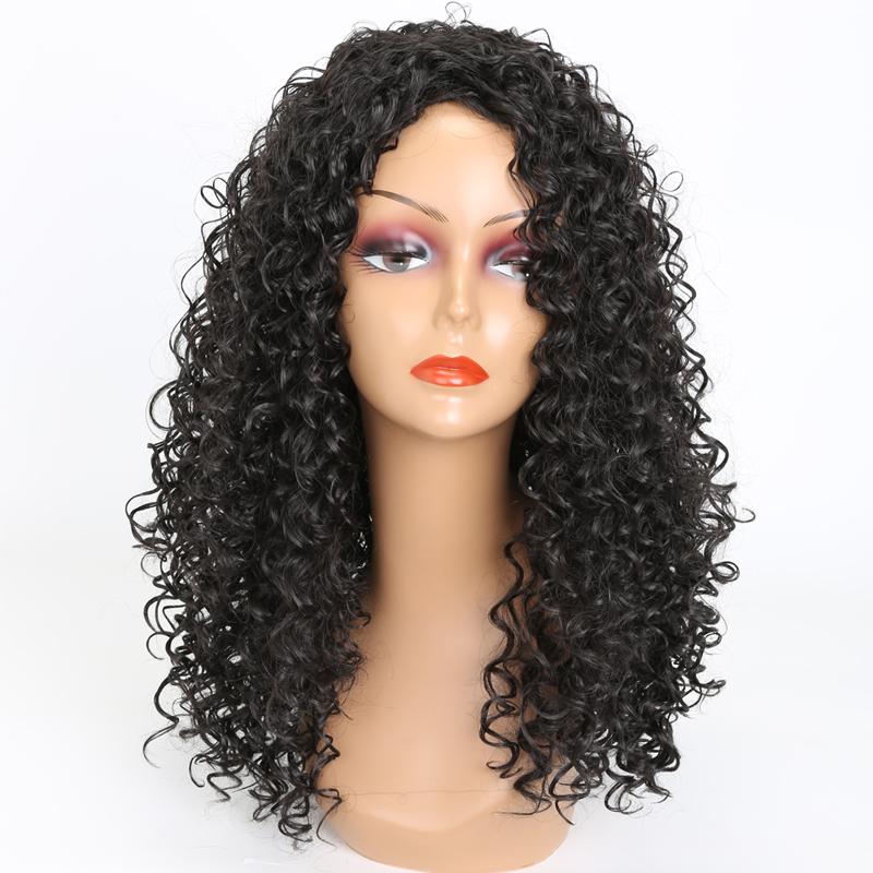 Long Curly Wig Soft Synthetic Cosplay Full Wig for Women