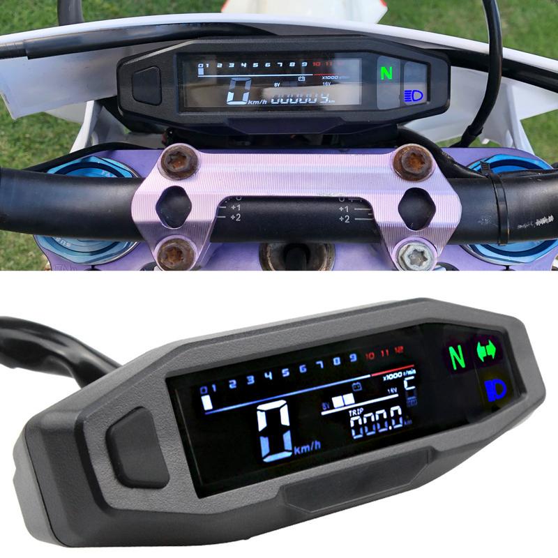 Motorcycle RPM Gauge Digital Speedometer Odometer Electric Injection Carburetor Turn Signal Light Indicator Moto Accessories