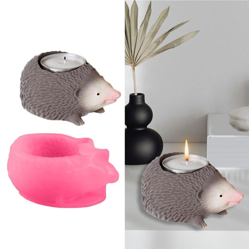 Silicone Moulds Hedgehog Baking Molds Jelly Mould Epoxy Resin Molds Plasters Molds 3D Animal Castings Molds Soap Molds
