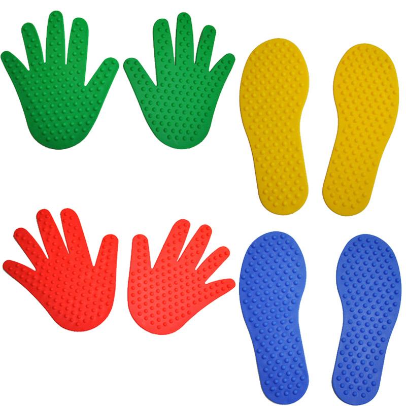 4Pair Hand And Feet Coordination Game Sensory Integration Training Equipment Crawling Jump Activity Toy For Kids Spiele Kinder