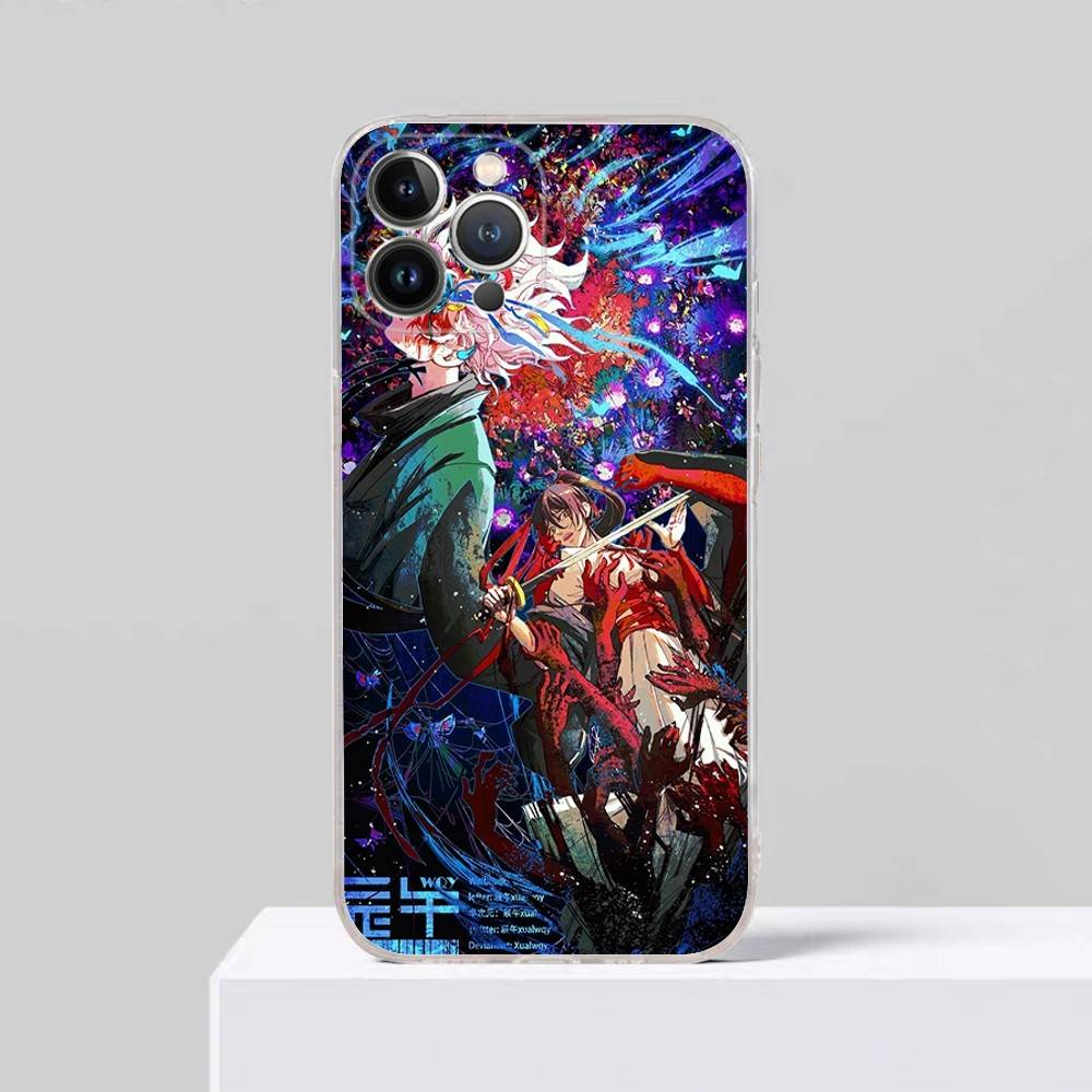 

Аниме H-Hells Paradise Для iPhone 17 16 15 14 13 12 11 Pro Max Plus mini Чехол Для Прозрачного Чехла iPhone 15 plus