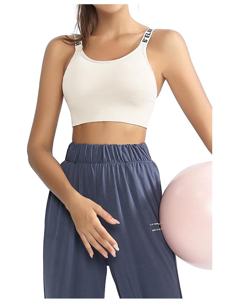 High-Impact Women's Yoga Bra: 4-Row Buckle Sports Vest for Summer