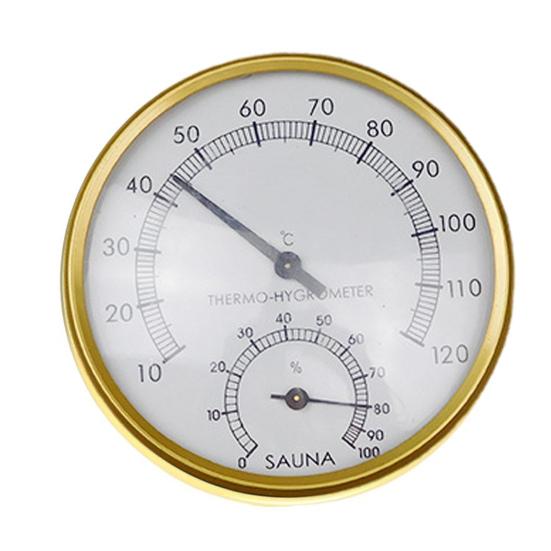 

Термометр для сауны, легко читаемый гигрометр по Фаренгейту, прецизионный тестер влажности из нержавеющей стали для гостиничных номеров