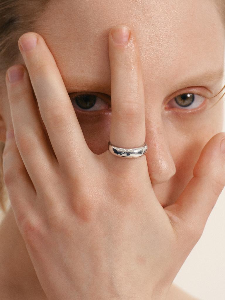 Lunne Silver 925 Deeper Dome Ring S #Lsr33 (B Type)