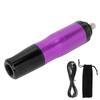 Tattoo Machine Pen Aluminium Alloy Tattoo Clip Cord DC Interface Tattoo Rotary MachinePurple