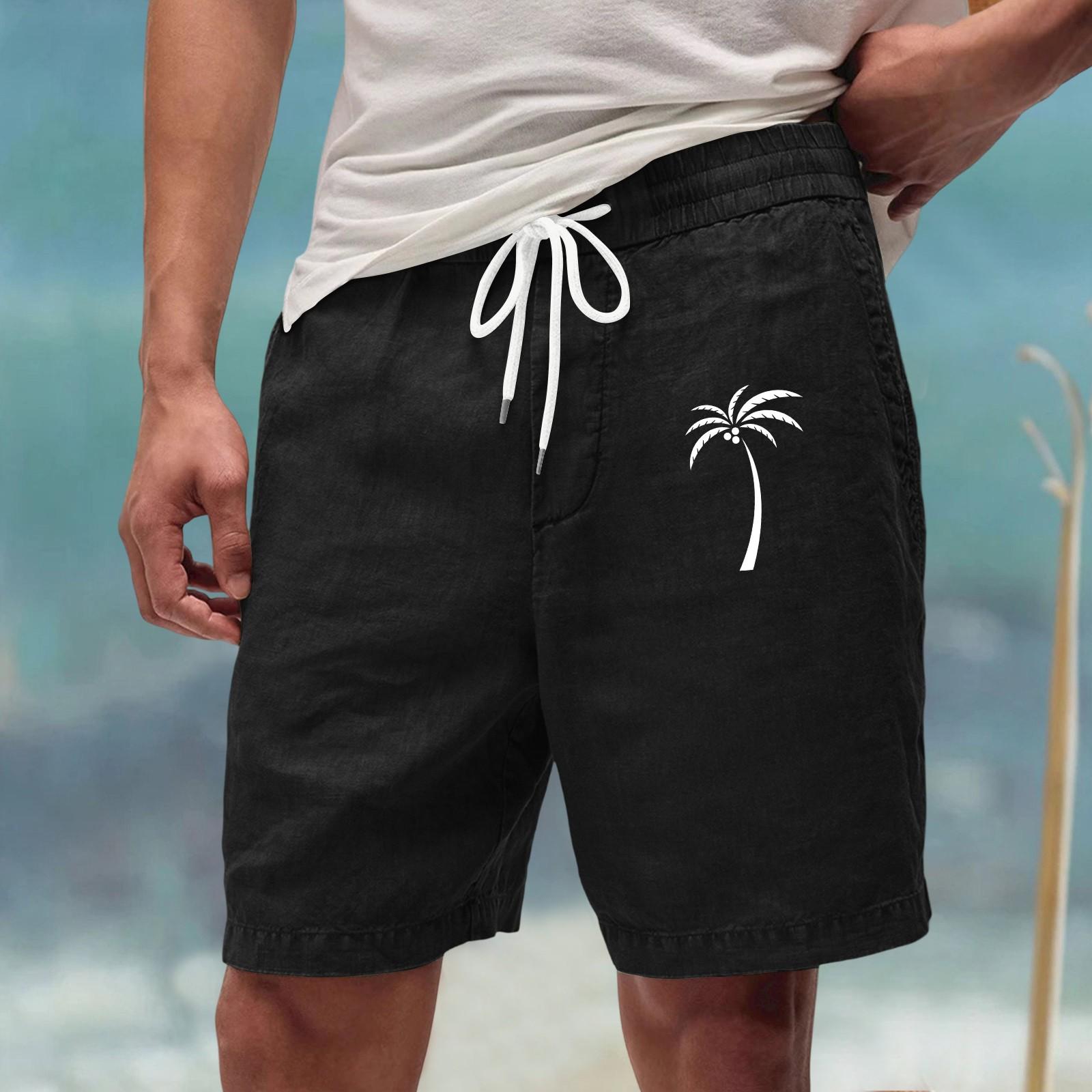 

Мужские летние большие повседневные свободные спортивные брюки пляжные шорты XXL чёрный