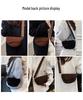 Korean Style Women's Wide Strap Crossbody Saddle Bag - Retro Chic