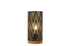 JHY DESIGN Battery-operated LED Table Lamp, 19cm Tall, Stylish Indirect Lighting, Decorative Lamp, Retro Style, Wooden Base, Suitable for Bedrooms, Ja