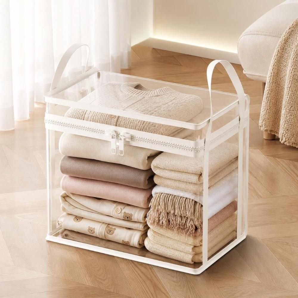 Transparent Doll Storage Bag With Zipper Plush Toy Storage Bag New Clear Storage Case