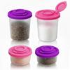 For Travel Sized Salt and Pepper Shakers with Airtight Lids Plastic for Outdoor Use Such As Camping and Picnics