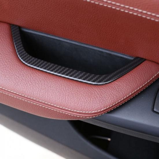 For BMW X3 F25 X4 2011-2017 ABS Carbon Fiber Car Door storage box Frame Trim 1X