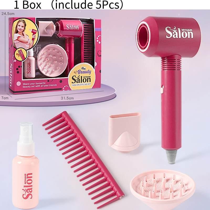 Kinder Rollenspiel Beauty Salon Set Föhn und Glätteisen Spielzeugset