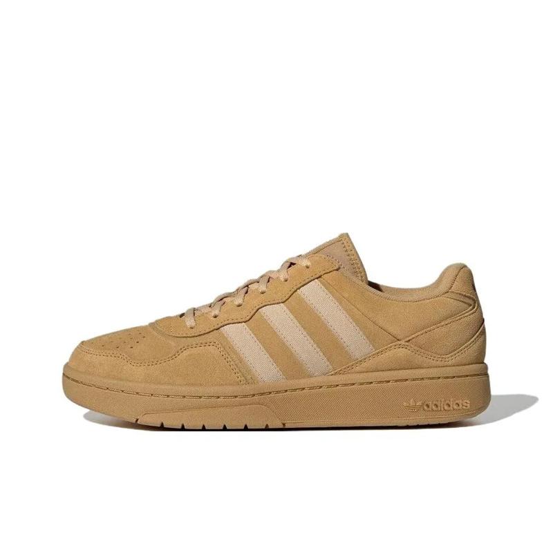 Adidas Originals Courtic Non-Slip Comfortable Durable Low-Top Skate Shoes Unisex Sneakers Mustard-Yellow ID6070