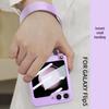 Creative Wrist Strap Foldable Case with Integrated Shell & Film for Samsung Z Flip5