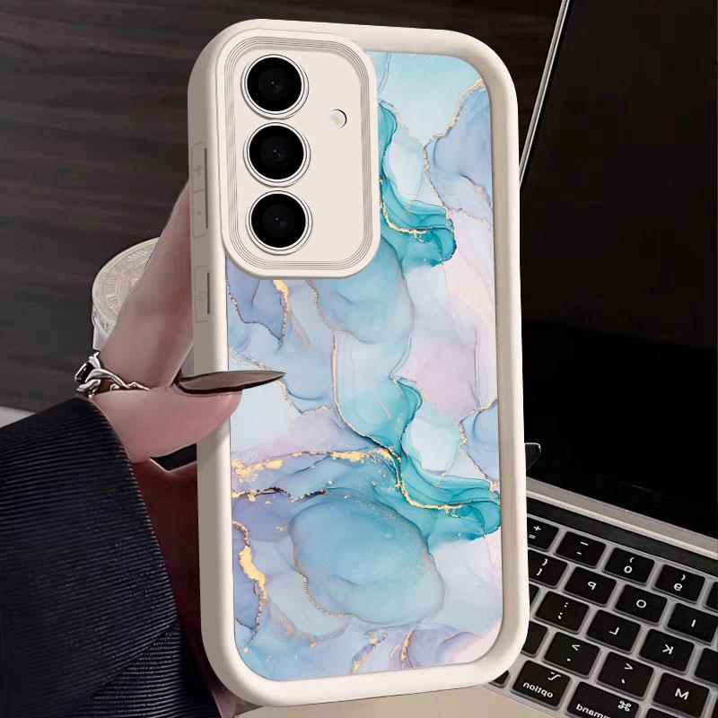 Fashion Marble Pattern S25Ultra Phone Case For Samsung Galaxy S25 S24 S23 Ultra 5G Funda S22 S20 Plus S21 FE S24FE Cases Cover