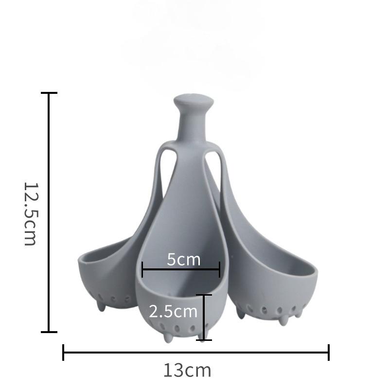 

4/6-Cup High-Temperature Silicone Egg Cooker! Ideal Kitchen Gadget for Home Breakfast Egg Steaming