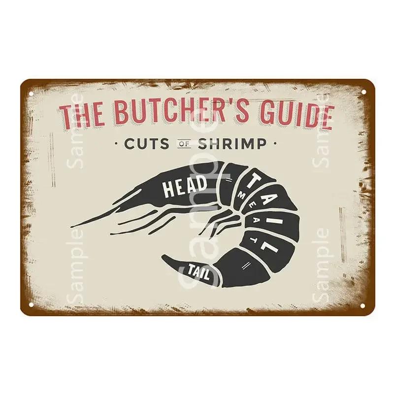 

Свіжа Свинина Схема Розрубу Металеві Знаки Колекція М яса Бляшані Знаки Ретро Живопис Настінна Табличка Кухня Ресторан Домашній Декор Мурал 20x30cm（7.8x11.8inch）