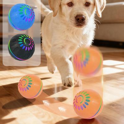 Dog Toy Ball Interactive Rolling Ball Auto Moving Dog Toy Two Modes Rechargeable Automatic Ball Pet Toy Supplies for Dogs Cats