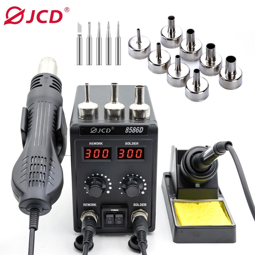 8898 Soldering Station  2 in 1 Digital Display Hot Air Gun Solder Iron Welding Rework For Cell-Phone BGA SMD PCB IC Repair Tools