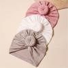 3-color Set Cute Baby Hat Girls' Children's Knitted Hat Bow Hat Newborn Photography Spring and Autumn Baby Headscarf Prop