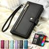 Zipper Crossbody Card Wallet Case for Samsung Galaxy A17 A56 A36 A26 A16 A05S A15 A25 A35 A55 A54 A34 A14 A13 A33 A53 Flip Cover