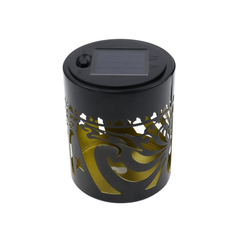 Solar Lantern Outdoor Garden Light Butterfly Pattern Solar Wall Hanging Lamp Metal Frame Decorative Solar Powered Patio Lighting