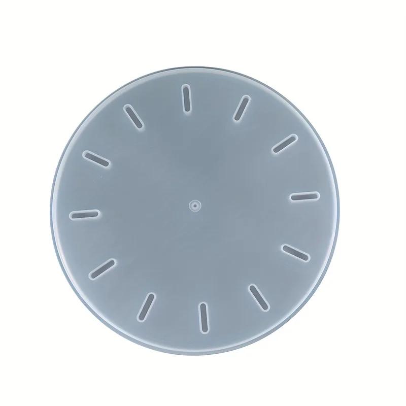 Large Clock Resin Mold,Round Clock Silicone Mold Wall Hanging Clock Epoxy Mold with Pointer for DIY Crafts Jewelry Making Resin