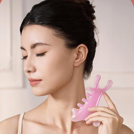 1/2Pcs Meridian Massage Comb Multi-purpose Face Scalp Massage Comb Portable Handheld Body Head Scratcher Massager Guasha Scrubber Tool