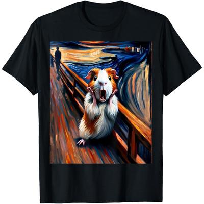 Expressionist Scream Artistic Shirt for Guinea Pig Lovers T-Shirt