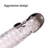 Men Transparent Condom Enlargement Thicken Lengthen Penis Sleeve Adult Sex Toy