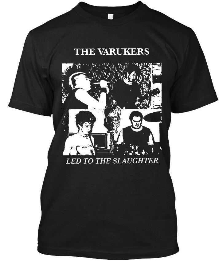 New! Popular The Varukers Led To the Slaughter English Hard Crust T-Shirt S-4XL