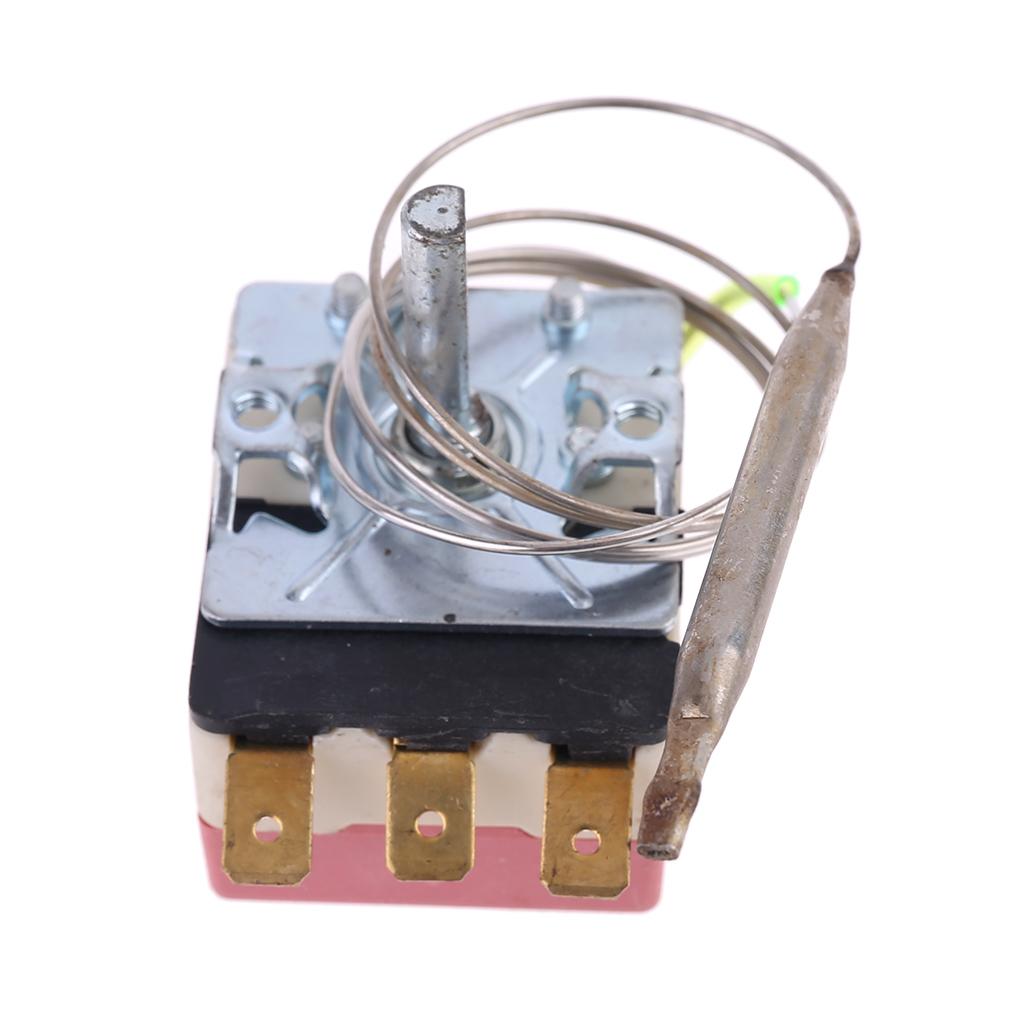 Professional Electric Oven Thermostat, AC 250V 16A 50-300 ° C Thermostat Temperature Controller Three Pin Plastic for Sh