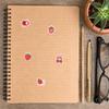 35pcs-50pcs Whimsical Nature Stickers Cute Strawberry Animal Stickers Stationery Stickers For Suitcase Fridge Phone Luggage DIY