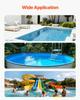 Sand Filter, 609.6 mm, 246.1 LPM Above Inground Swimming Pool Sand Filter System, with 7-Way Multi-Port Valve, Backwash, Rinse, Recirculate, Waste,