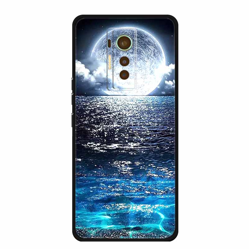 For Tecno Phantom X 2021 Case Animals TPU Silicone Soft Phone Cover Cases for PhantomX 2021 AC8 Protective Shockproof Wolf Shell