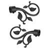1 Pair Decorative Curtain Drapery Rod/Pole Finials Ends for 22mm Curtain Poles  Fashionable Design Curtain Decorative