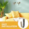 4 Stück Hand Wandhaken Outdoor Handtuchhalter Schmiedeeisen Huthaken Gold zum Aufhängen von Mänteln