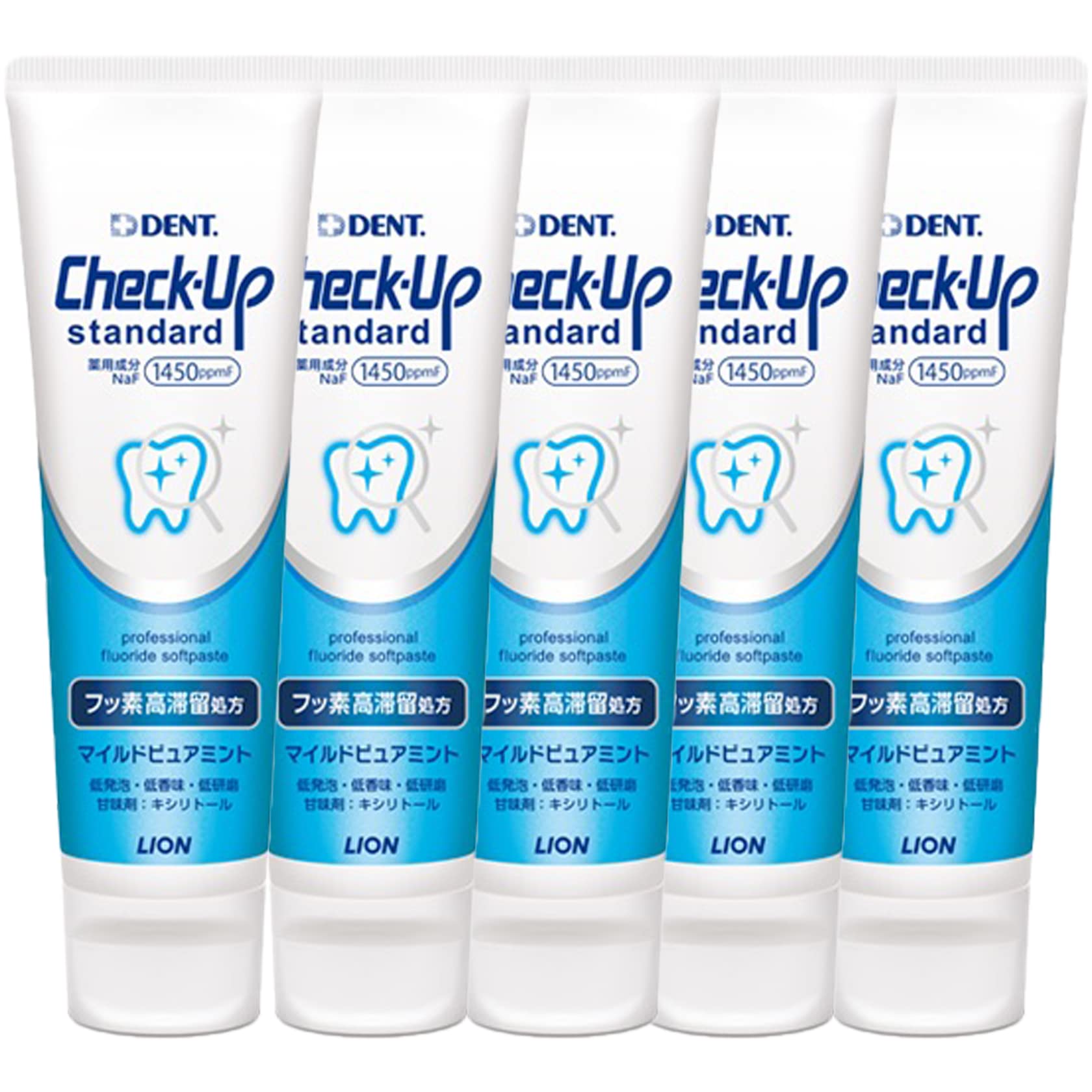 

Lion Check-Up Standard (135g) 5 bottles (Mild Pure Mint)