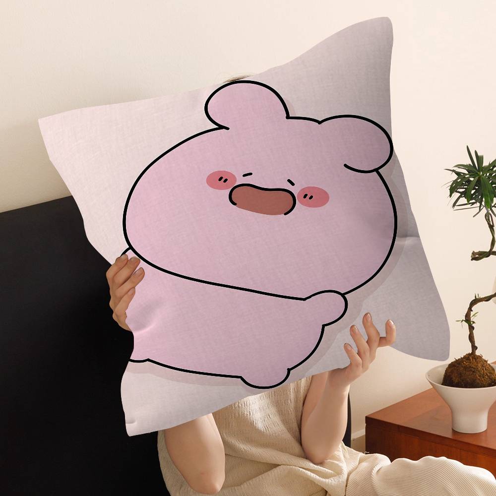 A-Asamimichan Cushion Cover Car Throw Pillow Case For Sofa Car Christmas Gift 40x40cm 45x45cm